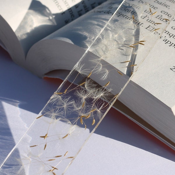 Marque page pissenlit / fais un vœu / make a wish / dandelion bookmark