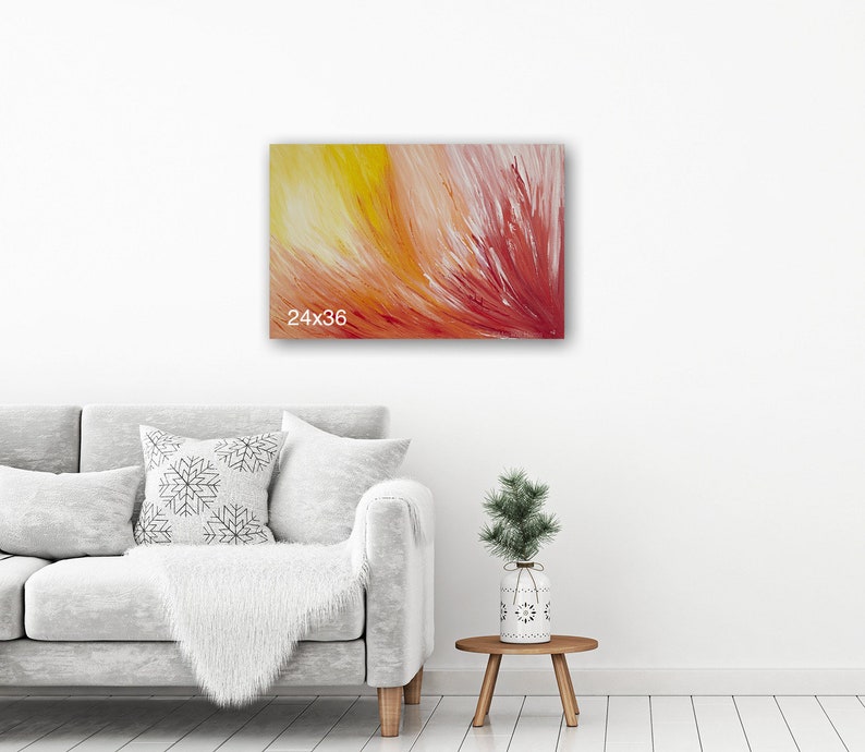 XL Wall ART Large Floral Original Abstract Paintingtrending Etsy
