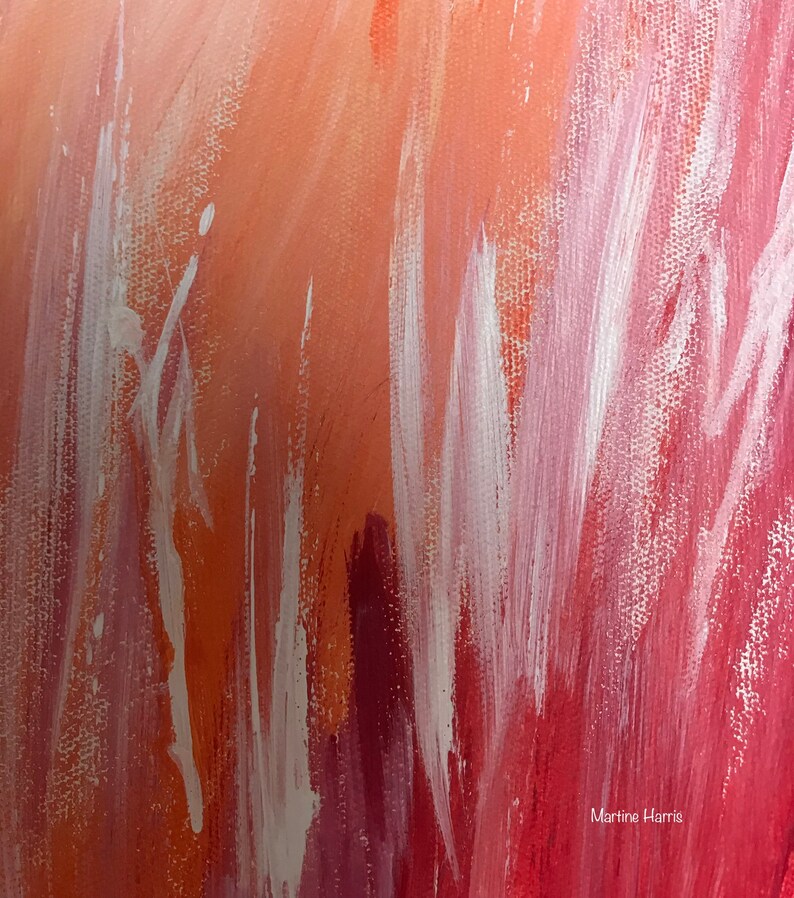 XL Wall ART Large Floral Original Abstract Paintingtrending Etsy