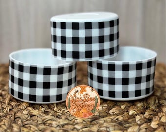 Tumbler Boots, Christmas, White and Black, Buffalo Check, Gifts for her, Silicone, Tumbler Accessories, Coaster, Stanley, RTS, Fits 20-40oz