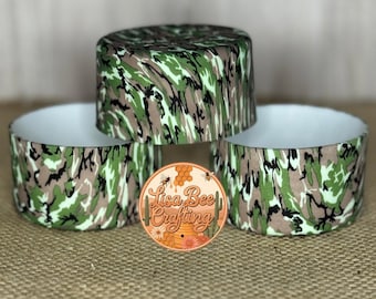 Tumbler Boot, Camouflage, Green, Rustic, Silicone, Coquette, Tumbler Accessories, Stanley, Hunting, Outdoors Lover, Rugged Charm, Camo Queen