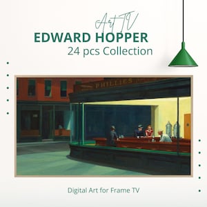 Samsung Frame TV Art Set of 24 | Edward Hopper Artworks and Painting Collection | Vintage Art | Famous Art | Frame Tv Art | DIGITAL DOWNLOAD