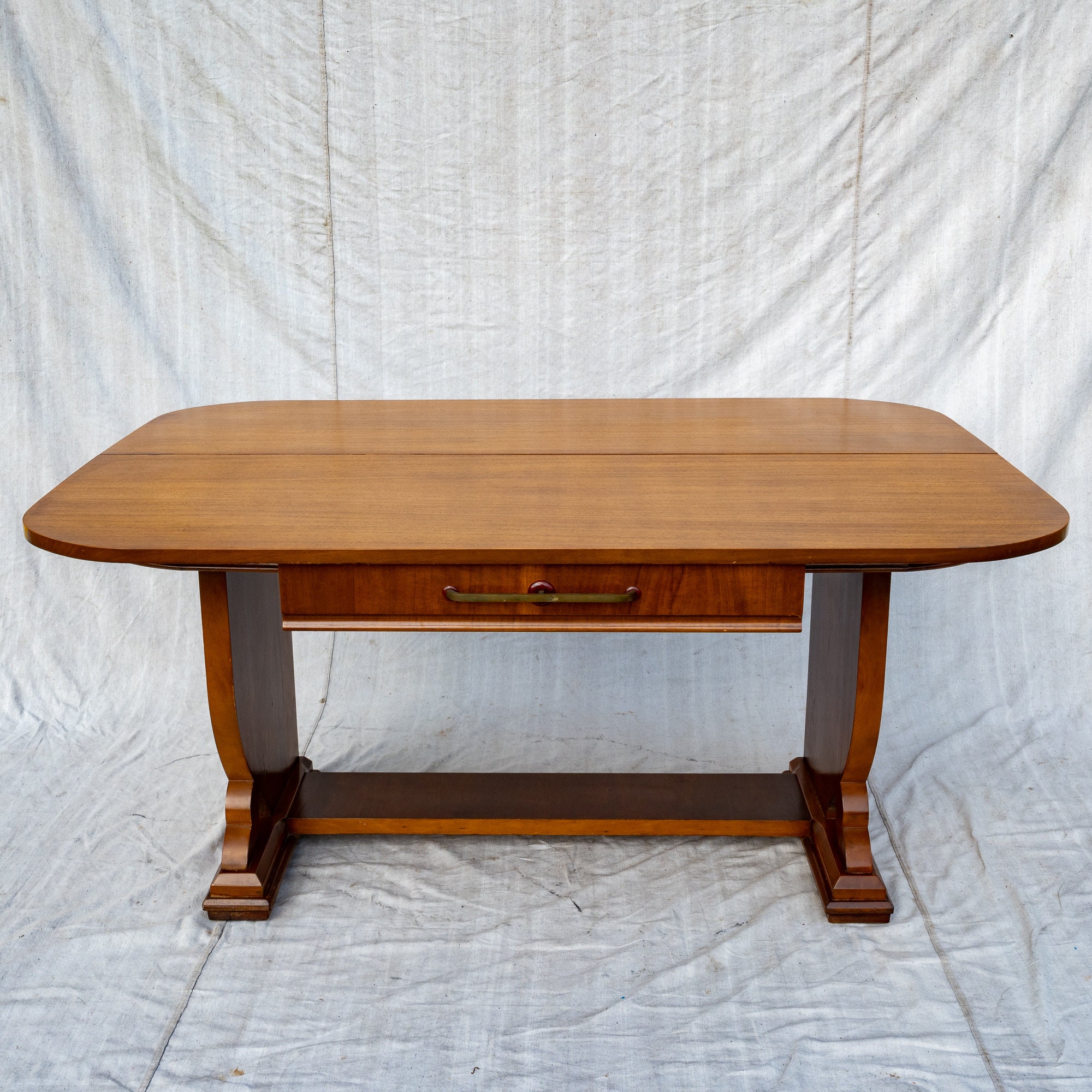 値下　激レア30s  antique vintage Table Antique Table With Drawer 10” High x 30” Long x 21” Deep