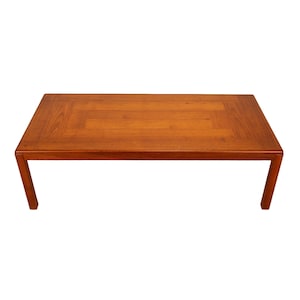 Danish Modern Teak Coffee Table – Vejle Stole of Denmark – 1970s Mid Century Modern Table – Scandinavian Vintage Furniture USA Shipping