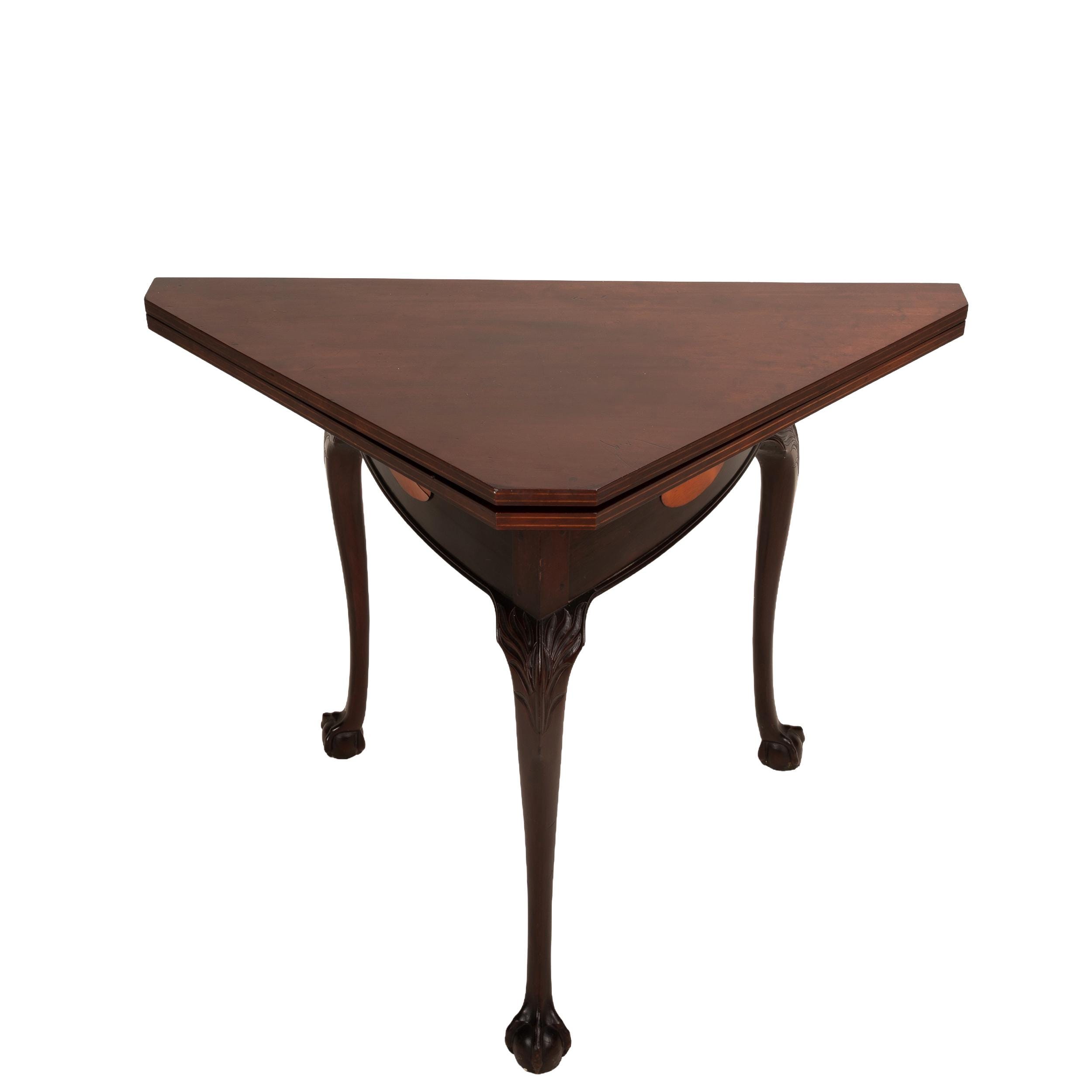 Flip Top Game Table Antique - Etsy