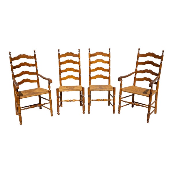 Antique Ladder Back Chairs Etsy