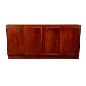 Mid-Century Modern Rosewood Credenza Buffet Sideboard TV Console by Jack Cartwright for Founders , Gorgeous MCM Design , Minimalist