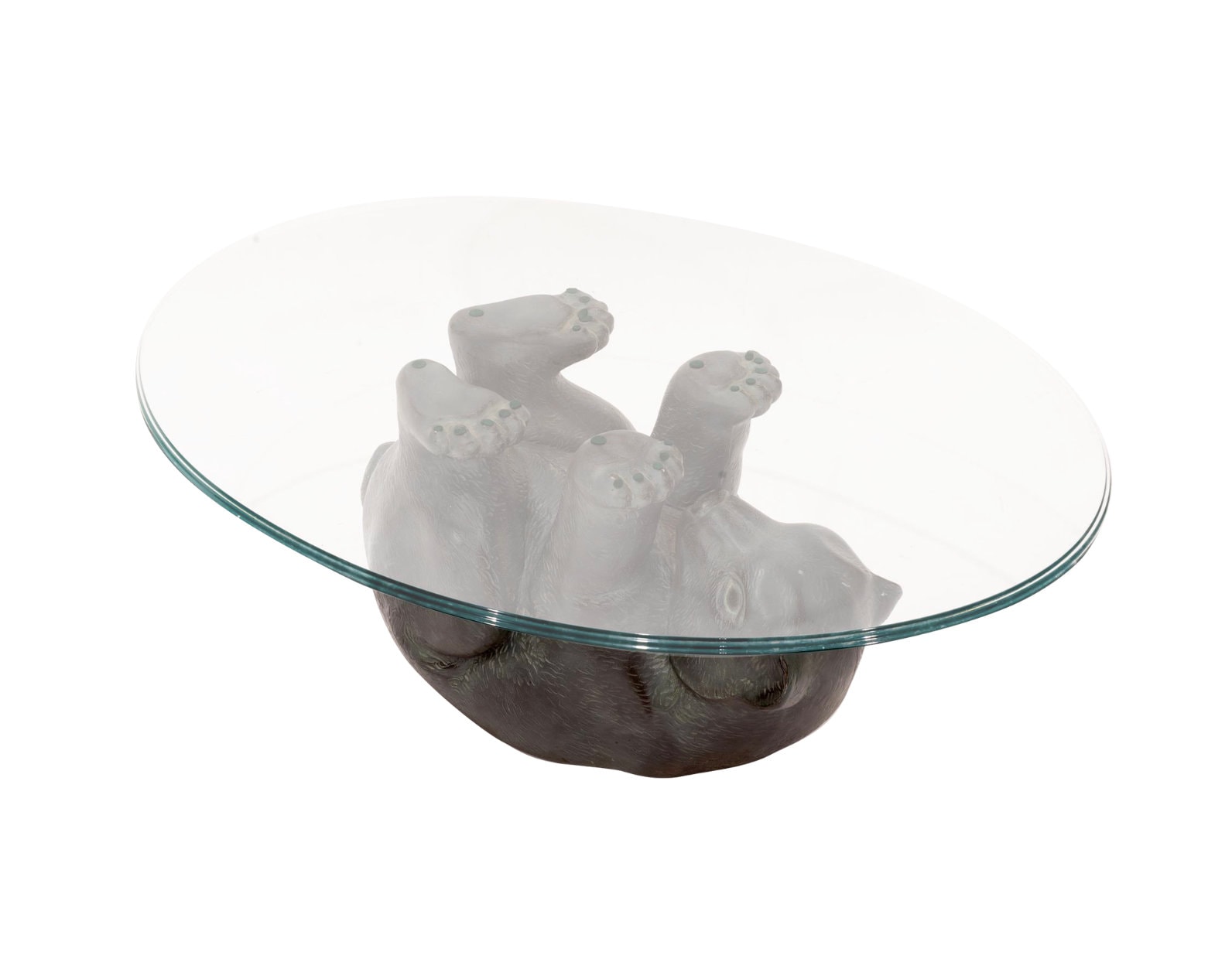 Bear table with glass top discount