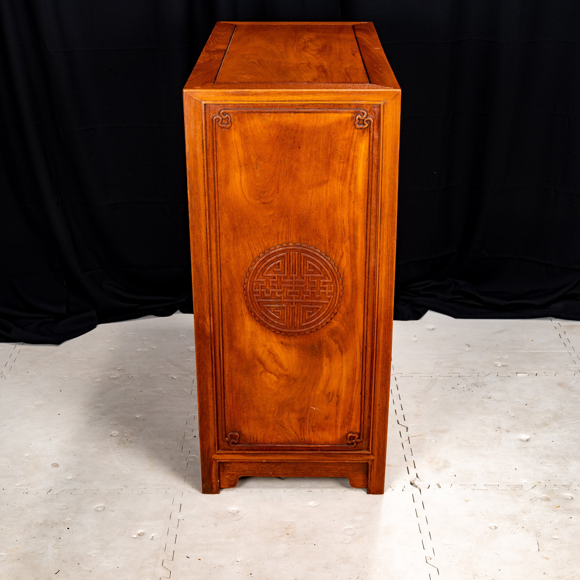 1950s George Zee Chinese Solid Wood Chest of Drawers Long 1950s George Zee Chinese Solid Wood Chest of Drawers Long