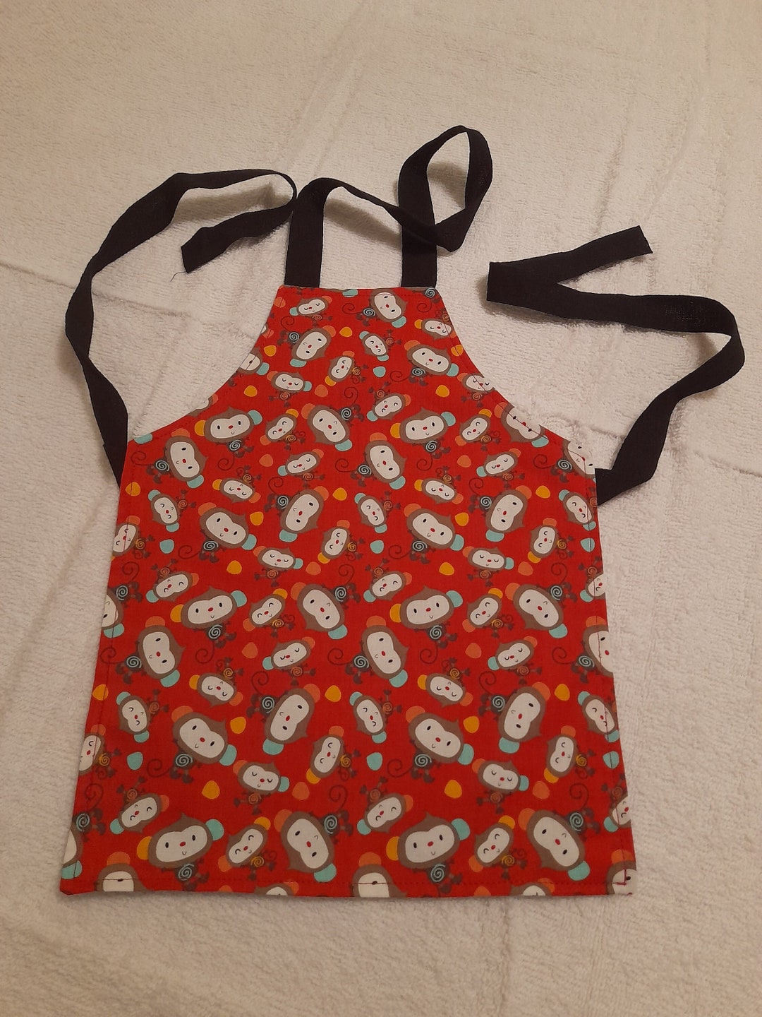 Children's / Kids Apron Monkey Pattern Etsy