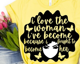 Strong Black Woman SVG: Girl Power Sublimation Design (Digital Art)
