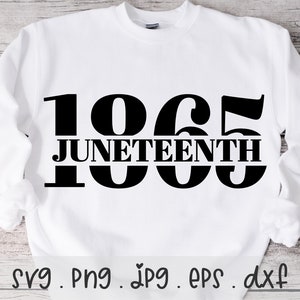 Juneteenth 1865 Design: Black History Freedom Sublimation (SVG/PNG/JPG)