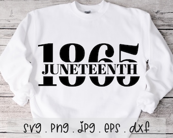 Juneteenth 1865 Design: Black History Freedom Sublimation (SVG/PNG/JPG)
