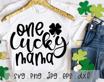 Lucky Mama Kleeblatt SVG: St. Patrick's Day Design (kommerzielle Nutzung)
