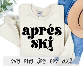 Apres Ski SVG Design: Winter Sports Quote (Download Files)