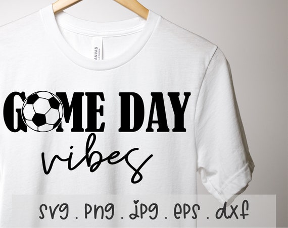 Game Day Vibes Soccer Ball Design (SVG/PNG/JPG)