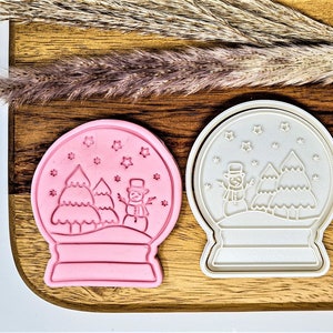 Christmas Snow Globe Cookie Cutter + Stamp