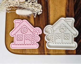 Gingerbread House Cookie Cutter + Stamp