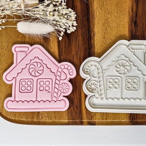 Gingerbread House Cookie Cutter Stamp image 1