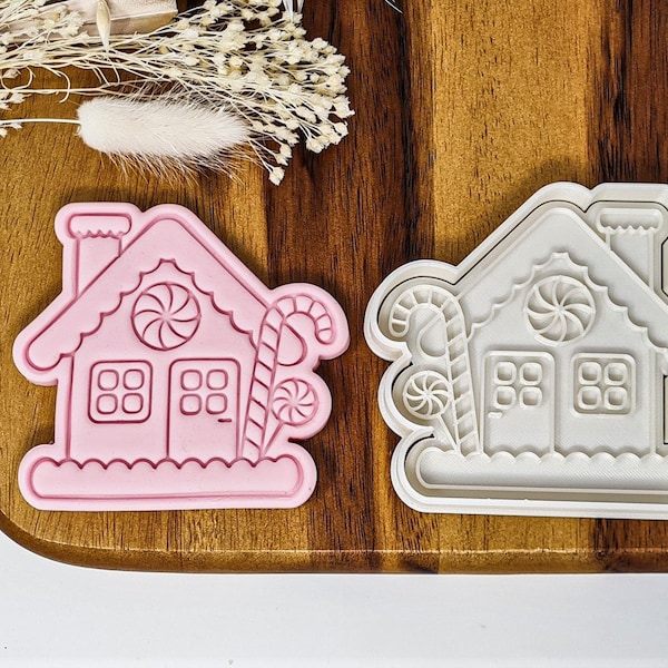 Gingerbread House Cookie Cutter + Stamp