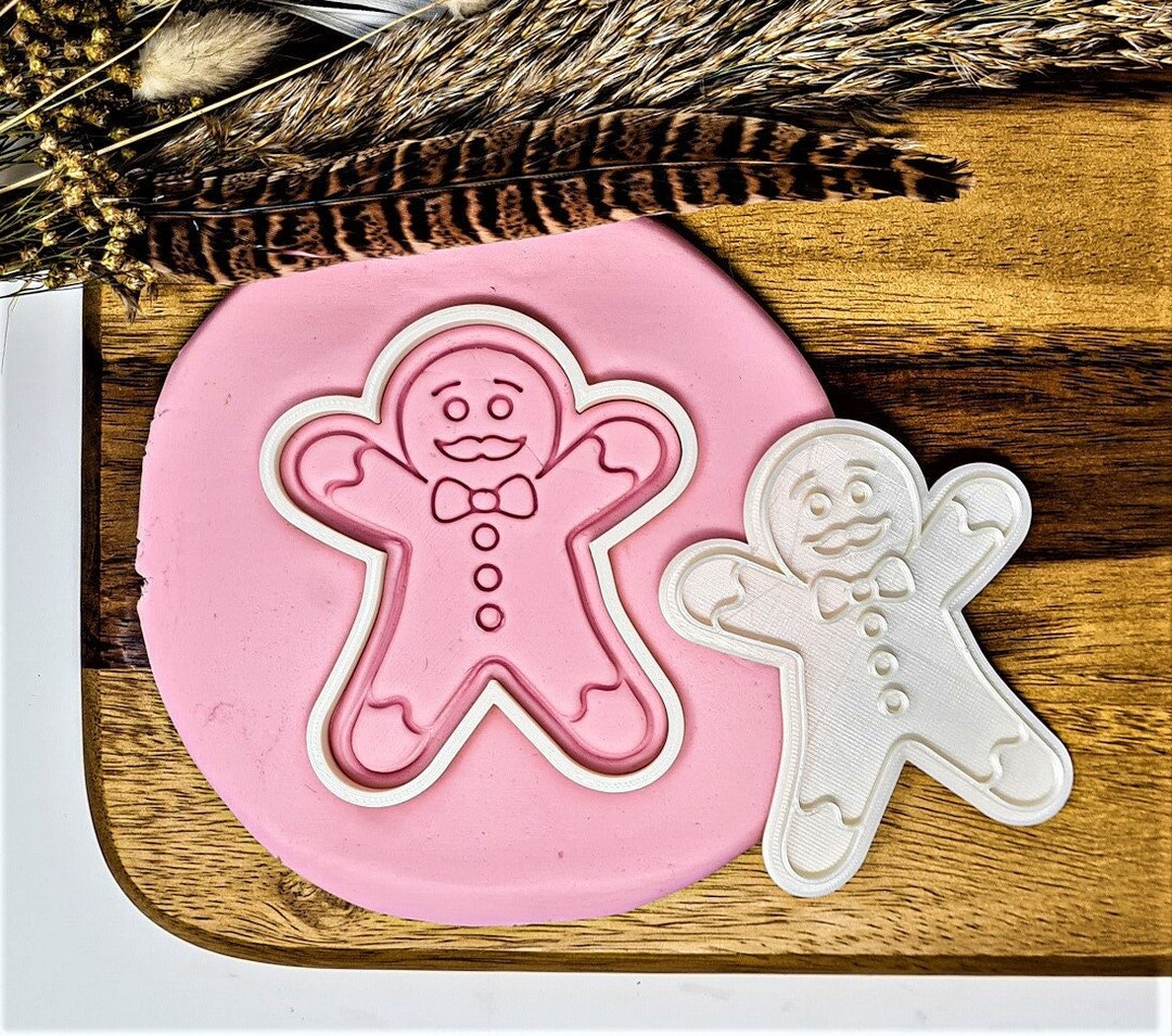 Gingerbread Man Cookie Cutter Stamp - Etsy