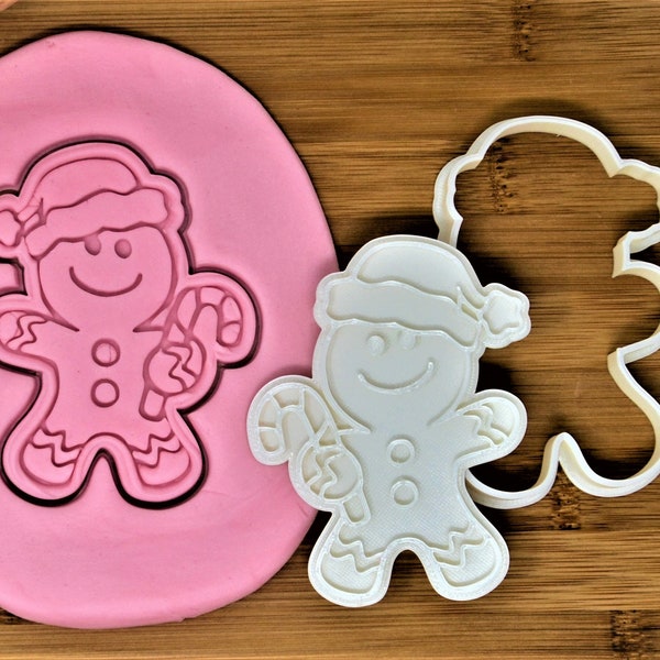 Christmas Gingerbread Man Cookie Cutter + Stamp