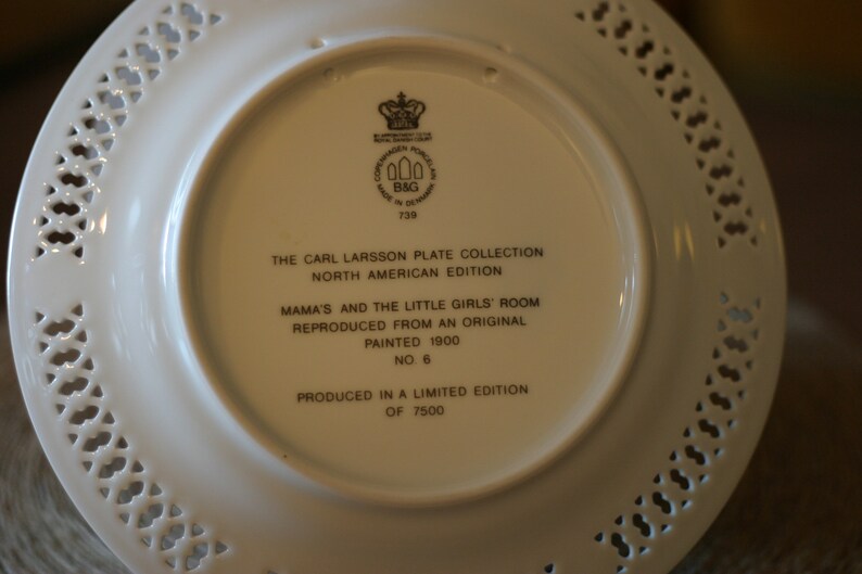 Carl Larsson Limited Edition Plates Collectibles North Etsy