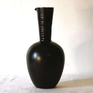 1970er Jahre Studio Keramik Vase: Art Deco Minimalist Krug