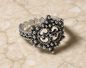 Sardinian Handmade Silver Ring - ROSMARINO - Sardinian filigree - Made in Italy jewelry - Sardinia Original Tradicional Jewels