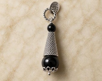 Sardinian Handmade Silver Pendant - GOCCIA DI SARDEGNA - Sardinian filigree - Made in Italy jewelry - Sardinia Original Tradicional Jewels