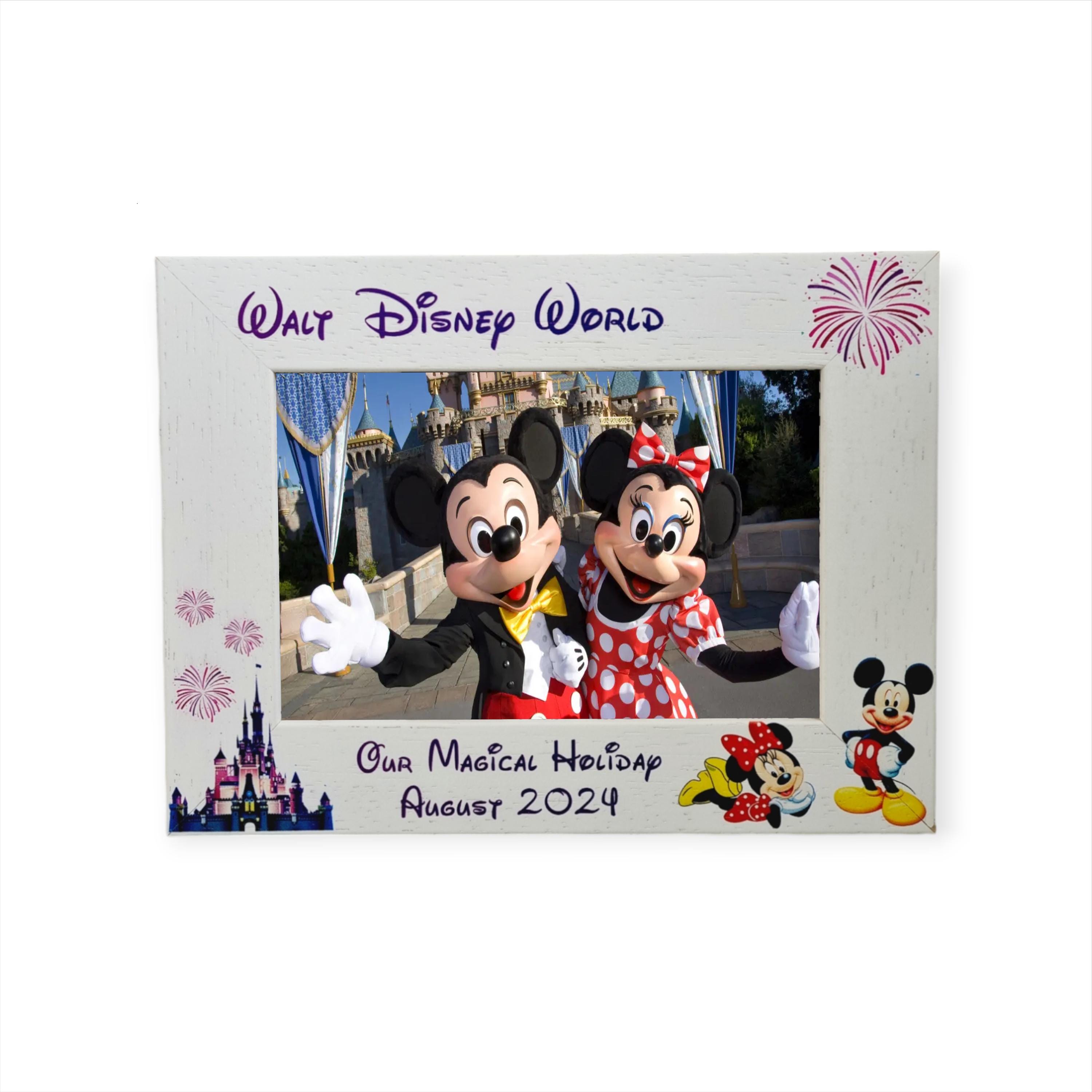 Disney Frame Work Disney Photo Frame Family Holiday Frame Personalised Disneyland Paris ...