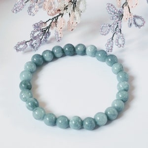 Aquamarine Bracelet Gemstone Crystal Jewellery in Gift Box March Birthstone