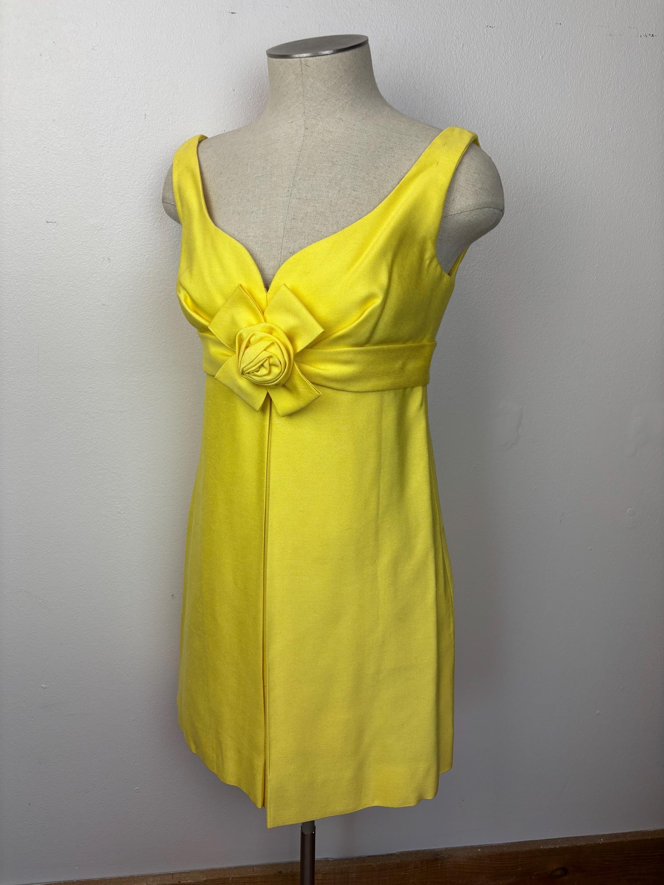 Canary Yellow Dress - Etsy