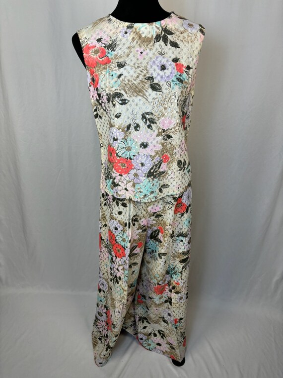 Vintage 70s Fabulous Women's Palazzo Pant Set Shir