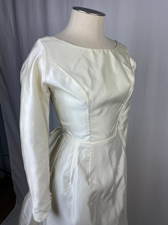 Vintage 1960s Ivory Wedding Dress Extra Small - image 6