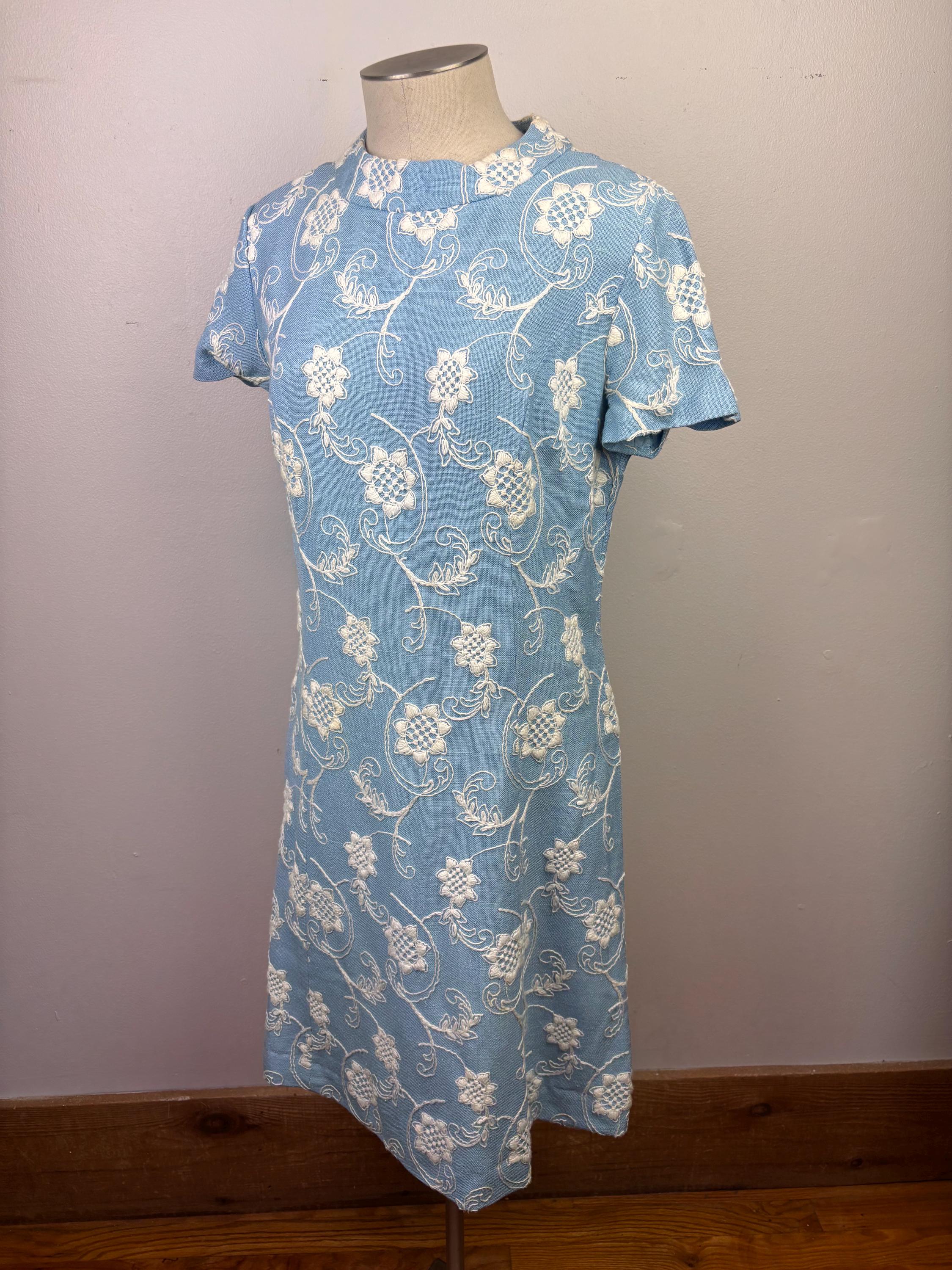 Light Blue Shift Dress - Etsy