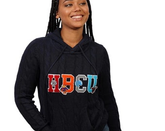 HBCU United Cable Knit Sweater Hoodie