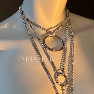 Sturdy body chain harness, body chain necklace, bodychain top for women, handmade decoration under the neckline, adjustable chest chain