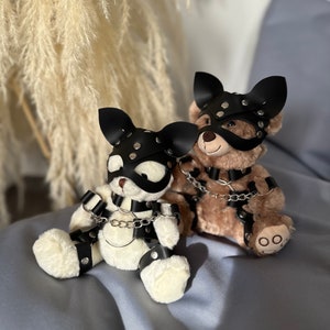 Personalisiertes freches Geschenk Valentinstag, Valentinstagsgeschenk für sie, Teddybärgeschirr, ungewöhnliches Geschenk für Frauen, punny valentines