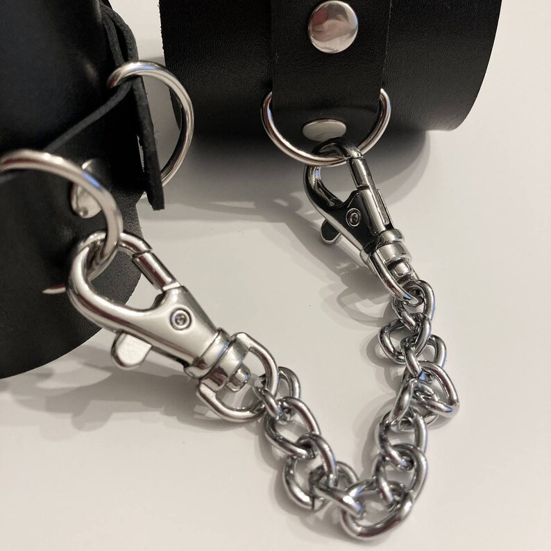 Genuine Leather Handcuff Elegant Half Ring Handcuffs Cuff Etsy