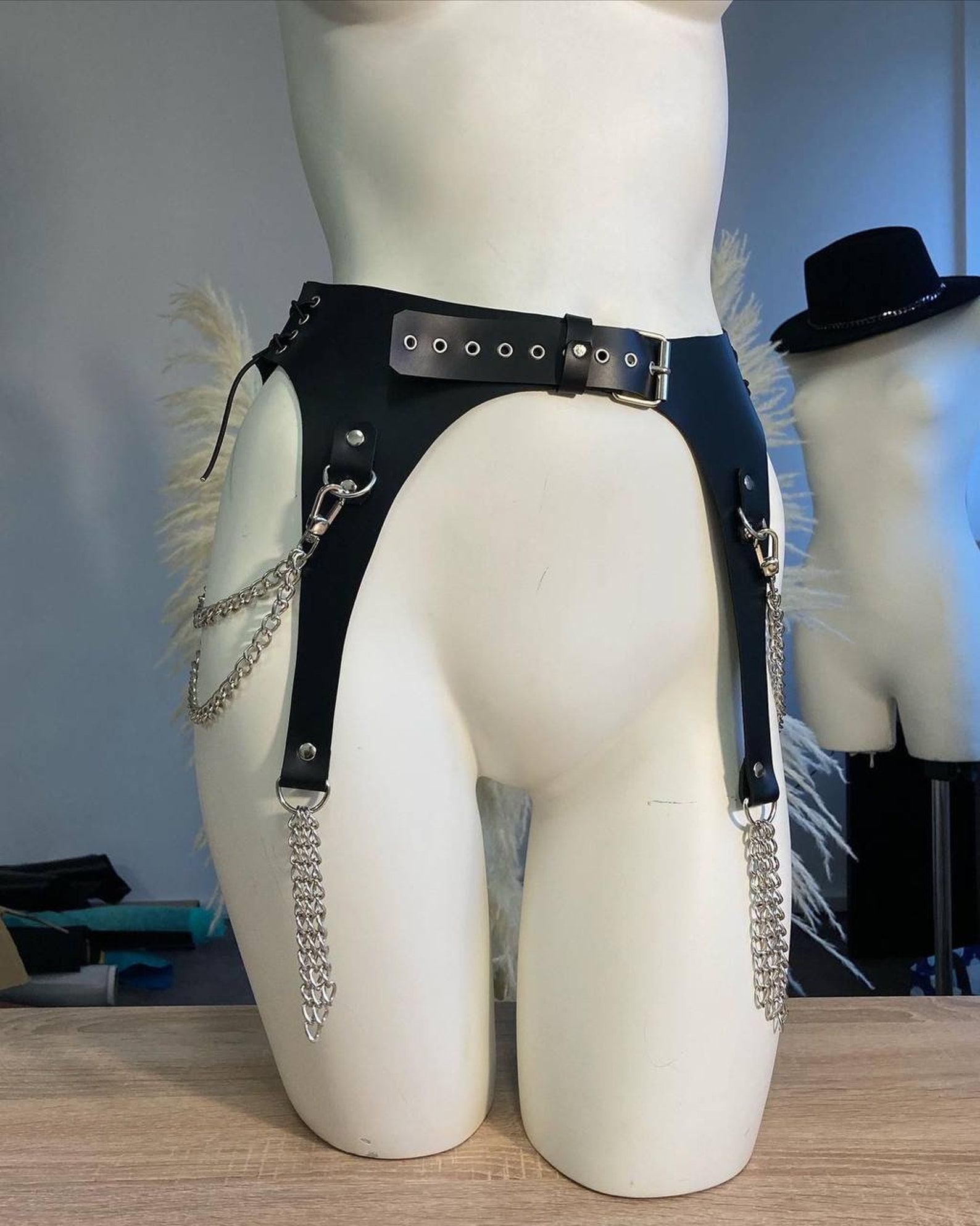 garter belt with corset