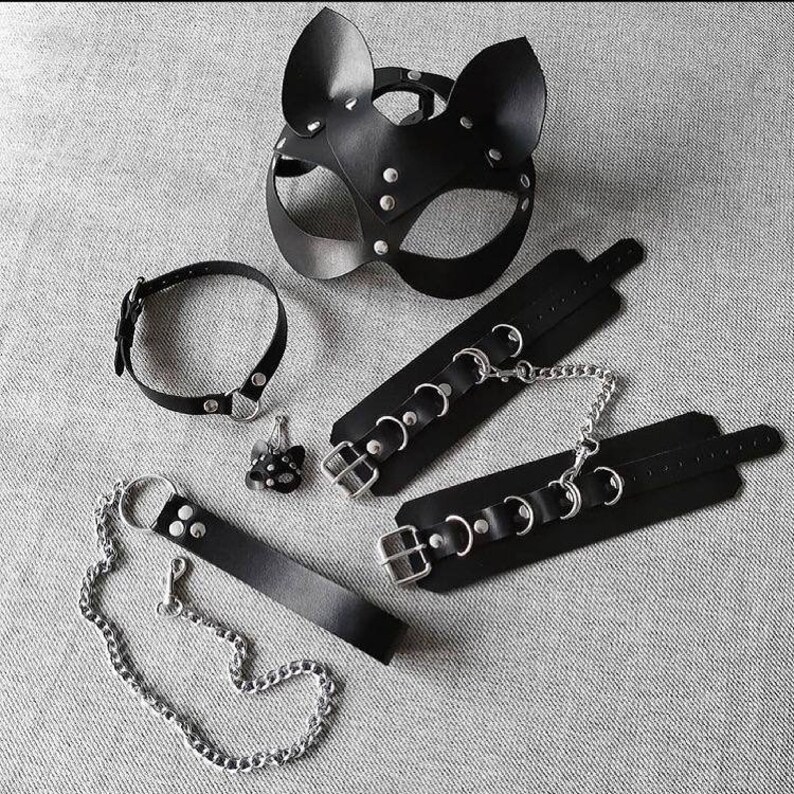 Genuine Leather Handcuff Elegant Half Ring Handcuffs Cuff Etsy