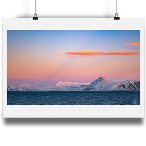 Pink Iceland Seascape - Art Print