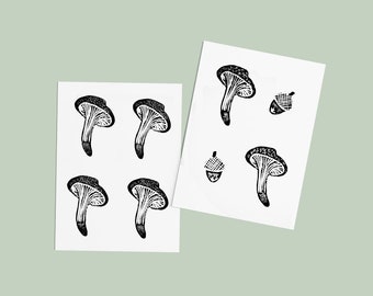 Woodland Funghi Greetings Card