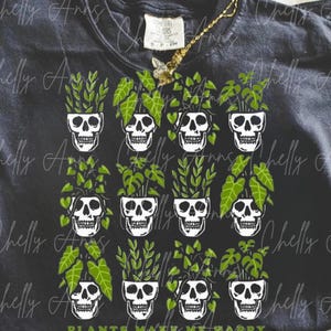 Skull Plant PNG, Trendy Plant Design, Dark Girl Aesthetic, Popular Plant PNG, Plants over People, Thriving Green Leaf Designs, Plant PNG