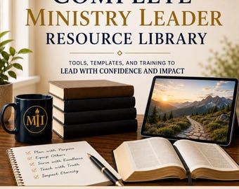Church Forms & Ministry Startup Bundle | Printable Church Administration Templates, Policies, Planners and Leadership Tools | Digital PDF