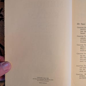 May include: Open book pages with text. The left page reads "PRINTED AT THE Country Life Press, GARDEN CITY, N. Y., U. S. A." and "COPYRIGHT, 1934, 1935 BY WILLIAM GERARDS AND BRIAN LUNN ALL RIGHTS RESERVED FIRST EDITION."