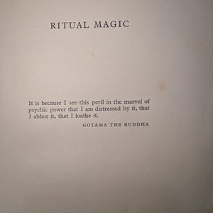 First Edition Ritual Magic hardback book E.M Butler. bild 4