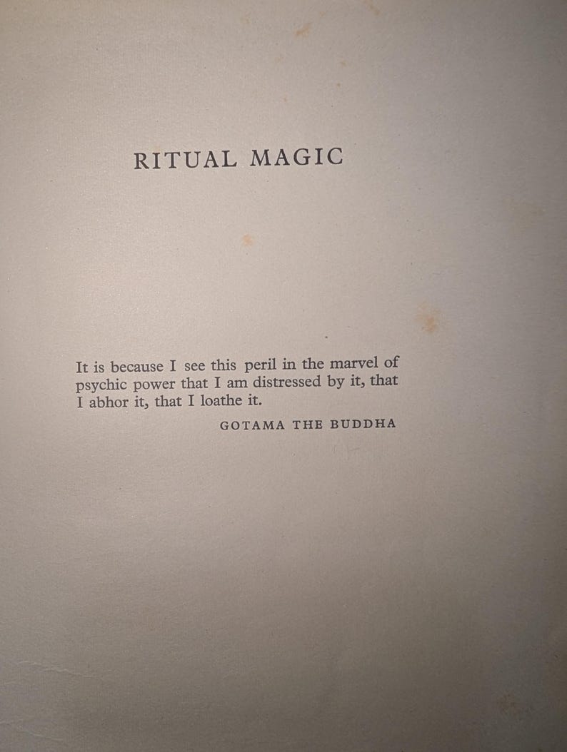 First Edition Ritual Magic hardback book E.M Butler. bild 4