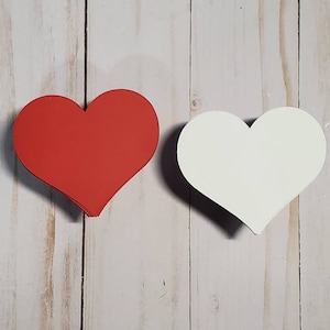 15 corazones de cartulina en blanco, varios colores y tamaños, corazones de papel, corazones de San Valentín, corazones de papel troquelados